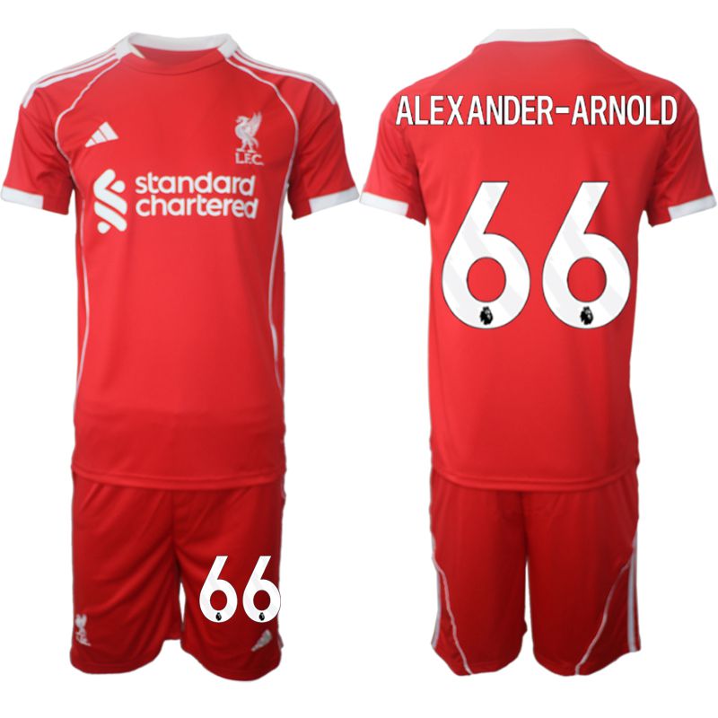 Men 2025-2026 Season Club Liverpool home red #66 Soccer Jersey->liverpool jersey->Soccer Club Jersey